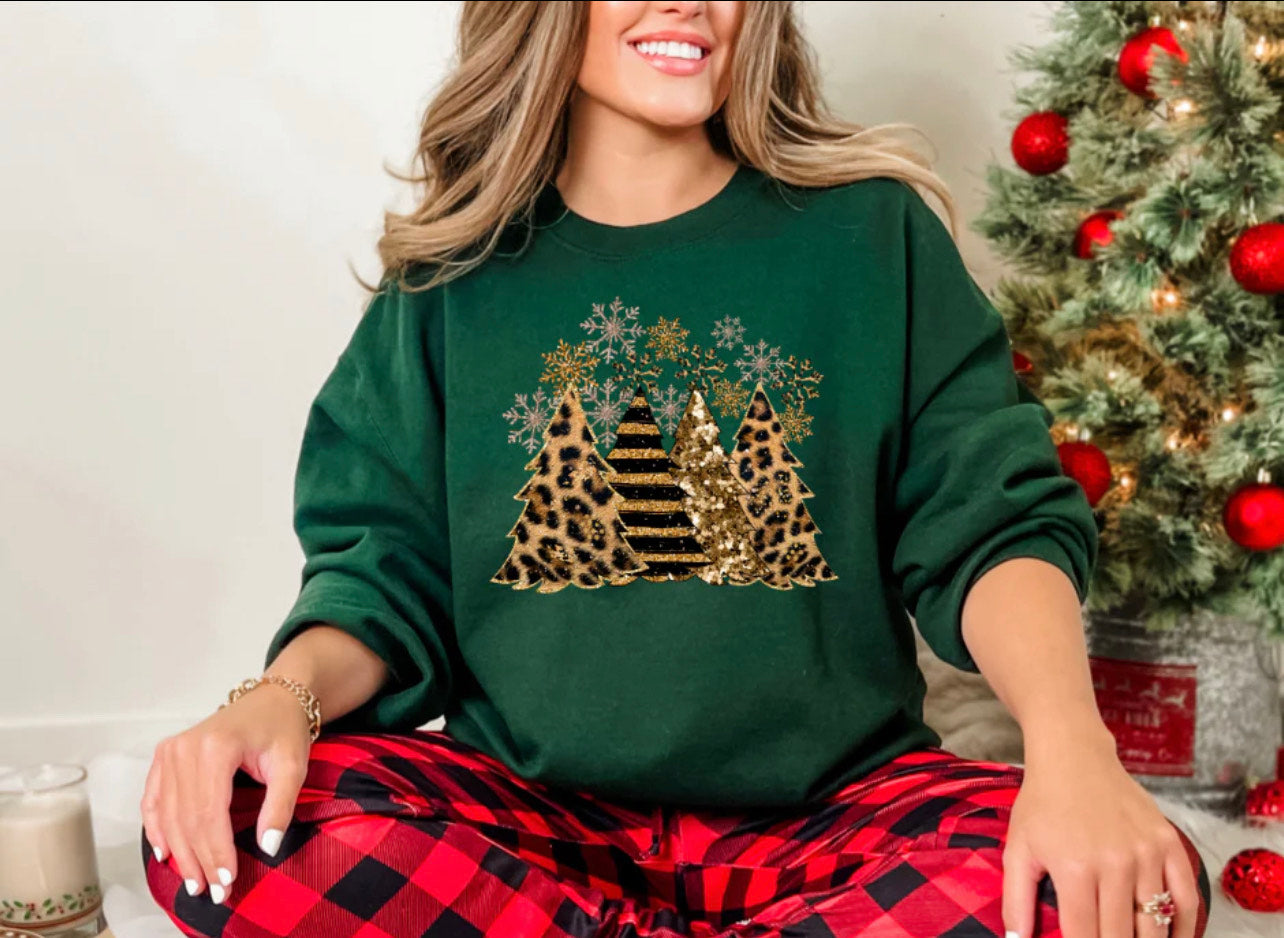 Patterned Christmas Trees